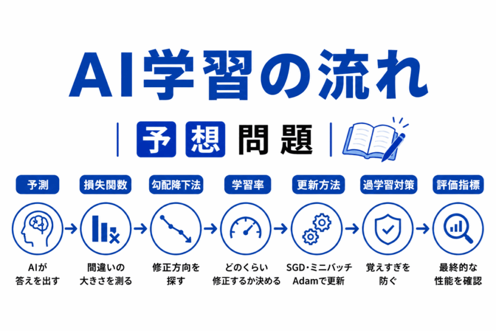 AI学習の流れのイメージ画像