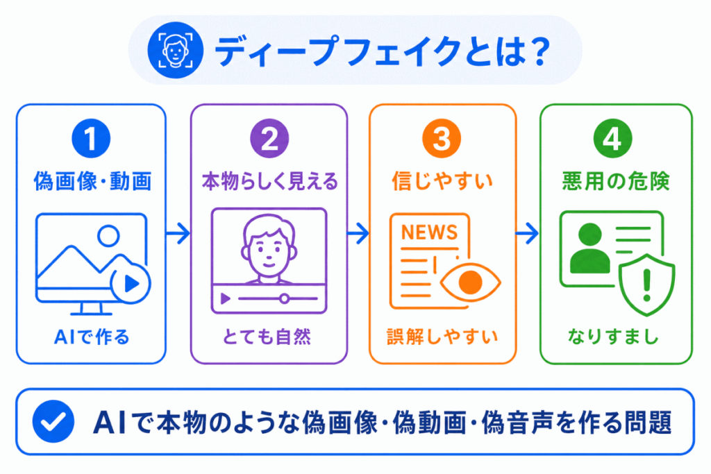 ディープフェイクとは?のイメージ画像
