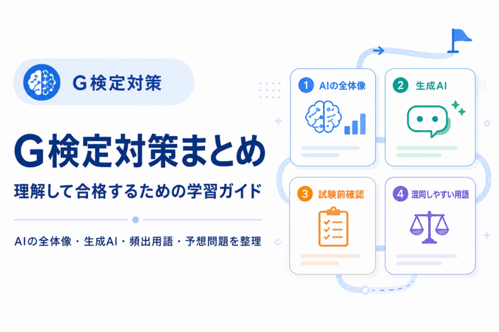 G検定対策まとめのイメージ画像
