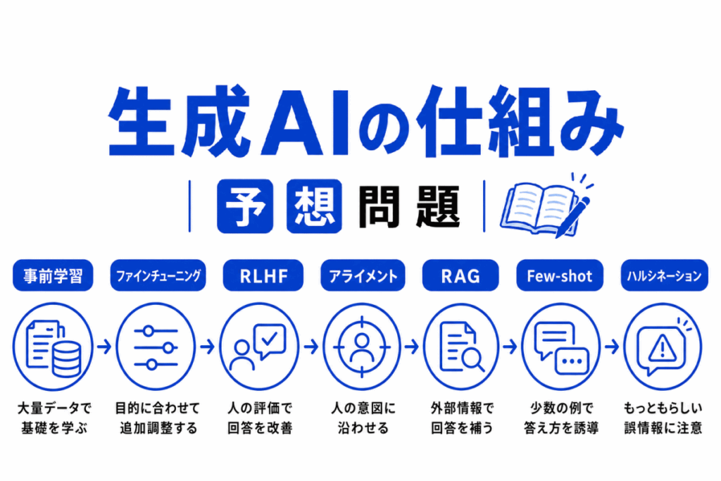生成AIの仕組みのイメージ画像