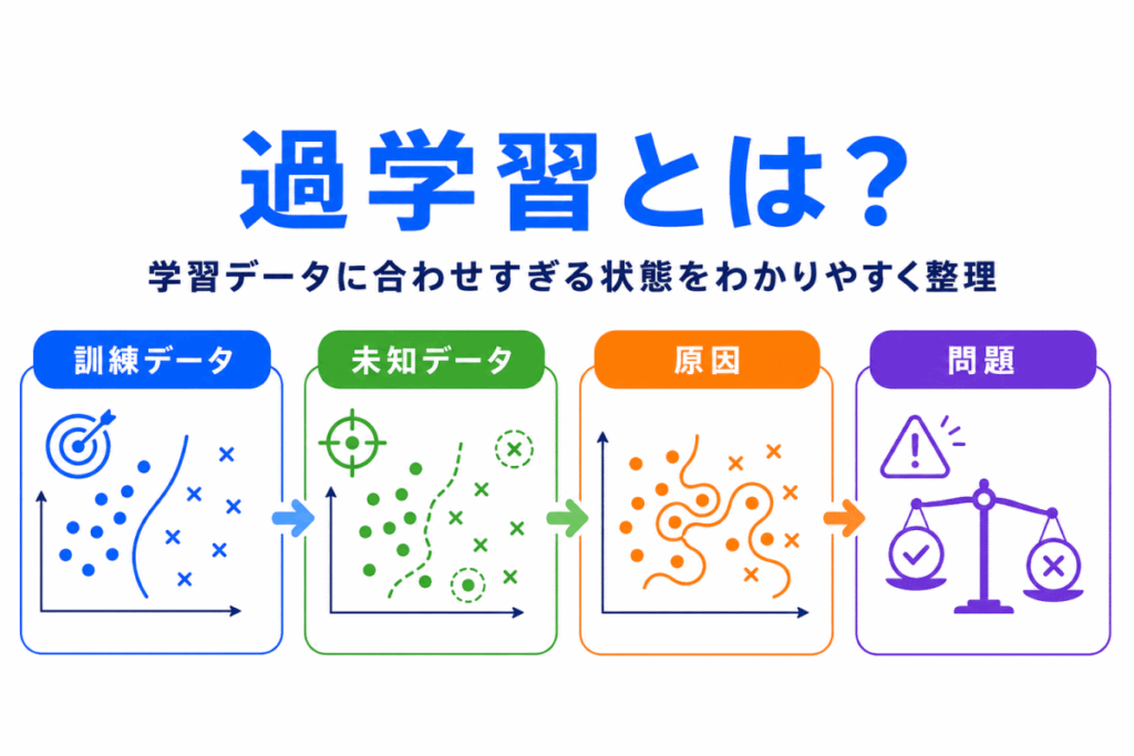 過学習とは?わかりやすく整理のイメージ画像