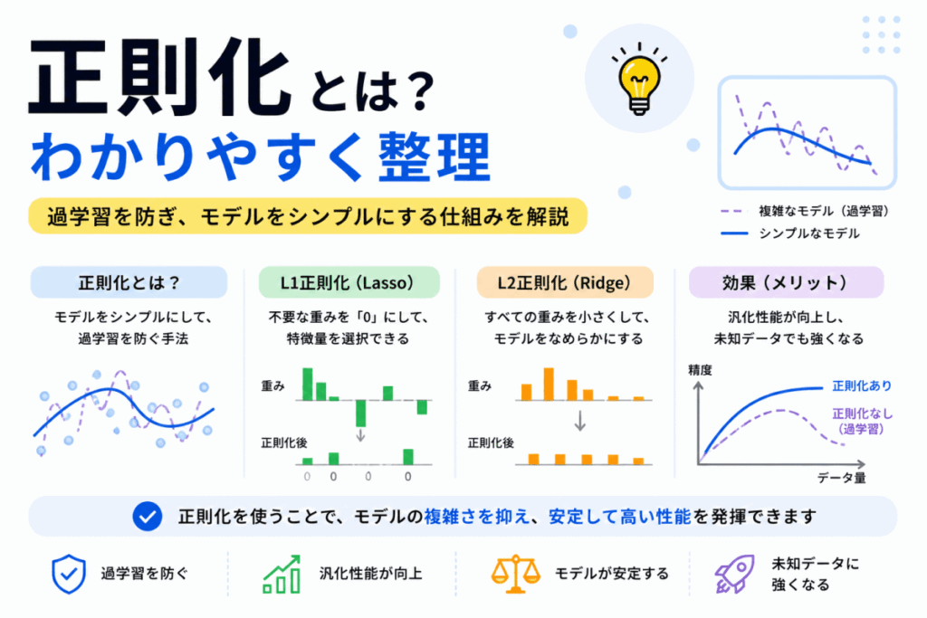 正則化とは？のイメージ画像