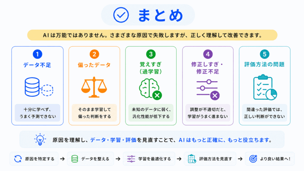 AIはなぜ失敗するのか？のまとめのイメージ画像