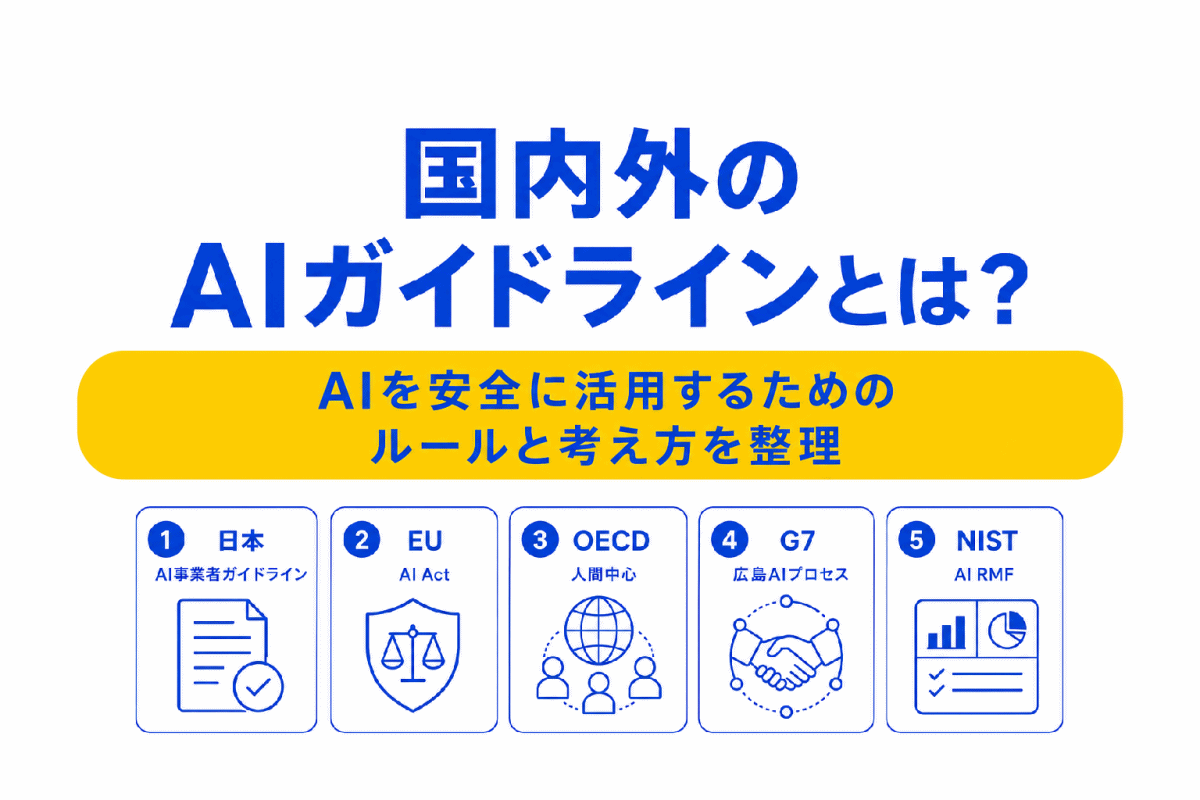 【G検定対策】国内外のAIガイドラインとは？｜AIを安全に活用するためのルールと考え方を整理