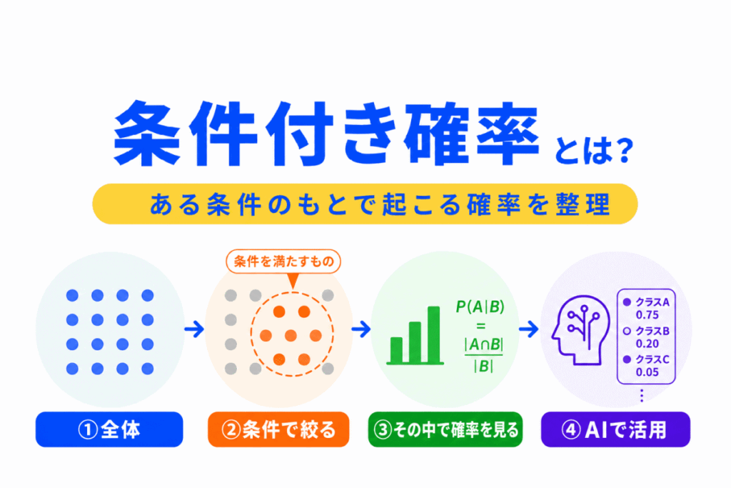 条件付き確率とは？のイメージ画像