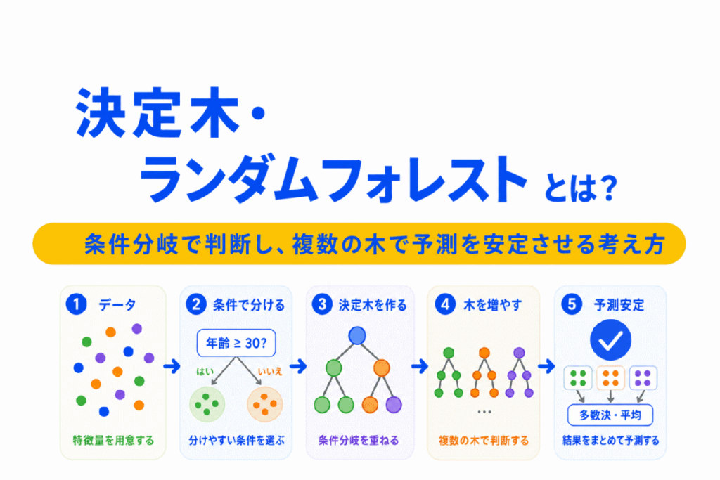 決定木・ランダムフォレストとは?のイメージ画像