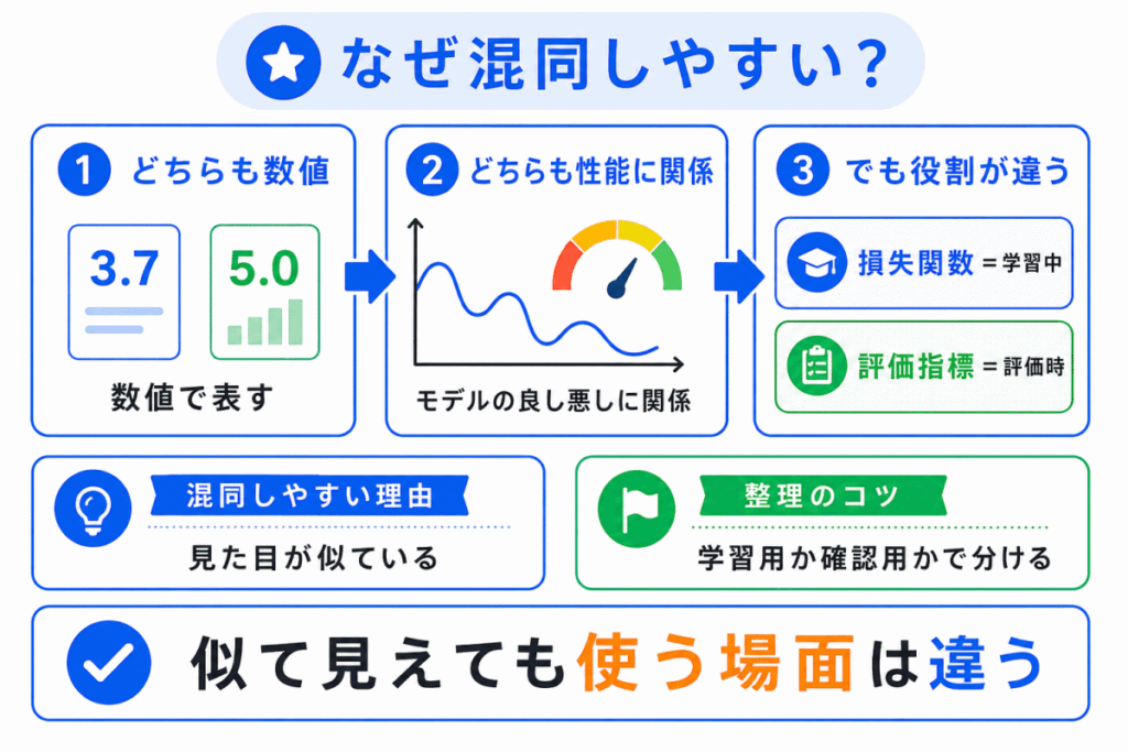 なぜ混同しやすい?のイメージ画像