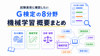 【G検定対策】機械学習の概要まとめ|教師あり・教師なし・強化学習をつなげて理解する