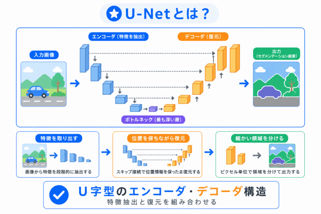 U-Netとは?のイメージ画像