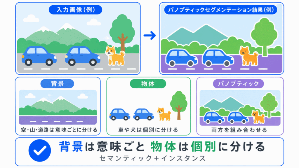 パノプティックセグメンテーションとの関係のイメージ画像