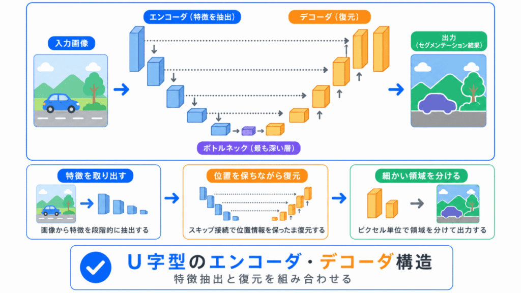 U-Netとは？のイメージ画像