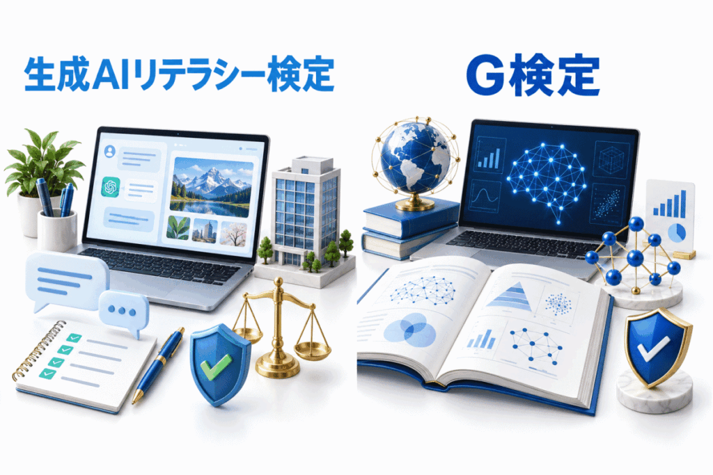 G検定と生成AIリテラシー検定は何が違う?のイメージ画像