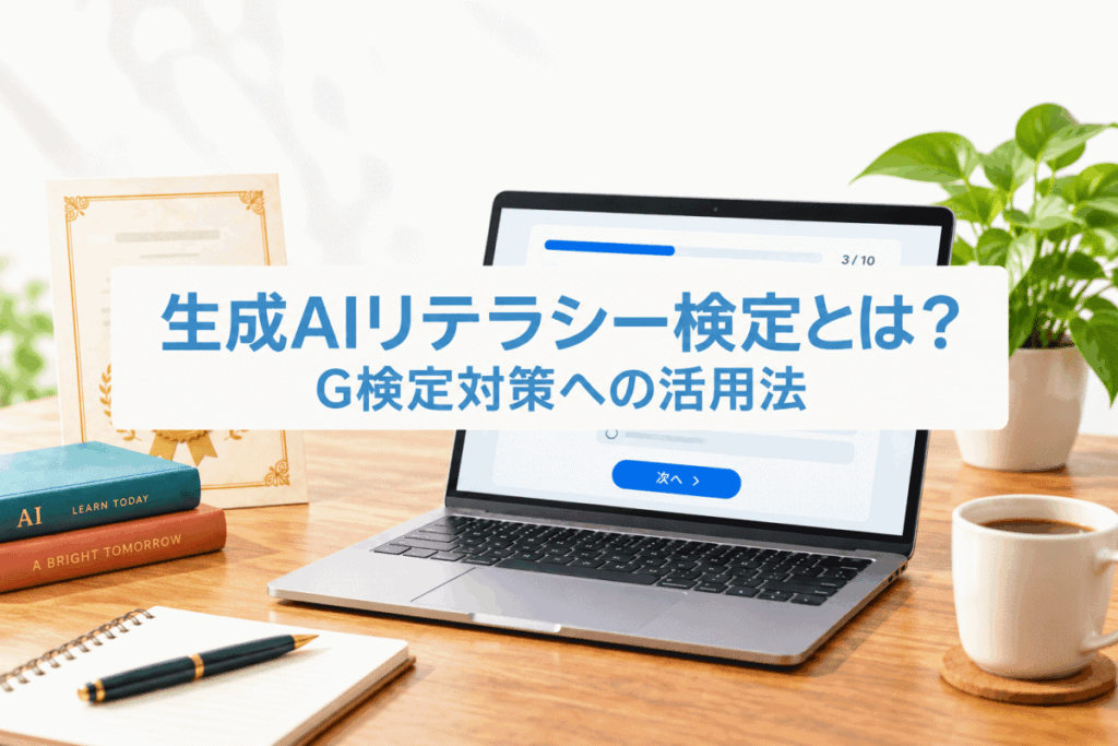 生成AIリテラシー検定とは?受験して考えたG検定対策への活用法のイメージ画像